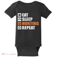 Eat Sleep Hunt Repeat Baby Bodysuit thumb 0