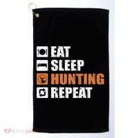 Eat Sleep Hunt Repeat Golf Towel thumb 0