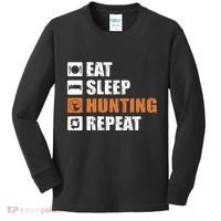 Eat Sleep Hunt Repeat Kids Long Sleeve Shirt thumb 0