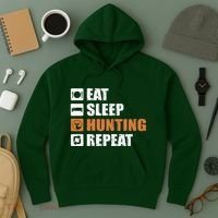 Eat Sleep Hunt Repeat Hoodie thumb 3