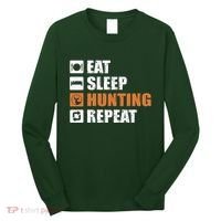 Eat Sleep Hunt Repeat Long Sleeve Shirt thumb 0