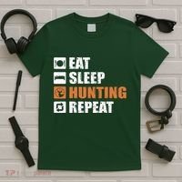Eat Sleep Hunt Repeat T-Shirt thumb 5