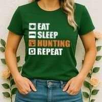 Eat Sleep Hunt Repeat Women's T-Shirt thumb 2