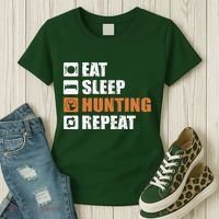 Eat Sleep Hunt Repeat Women's T-Shirt thumb 3