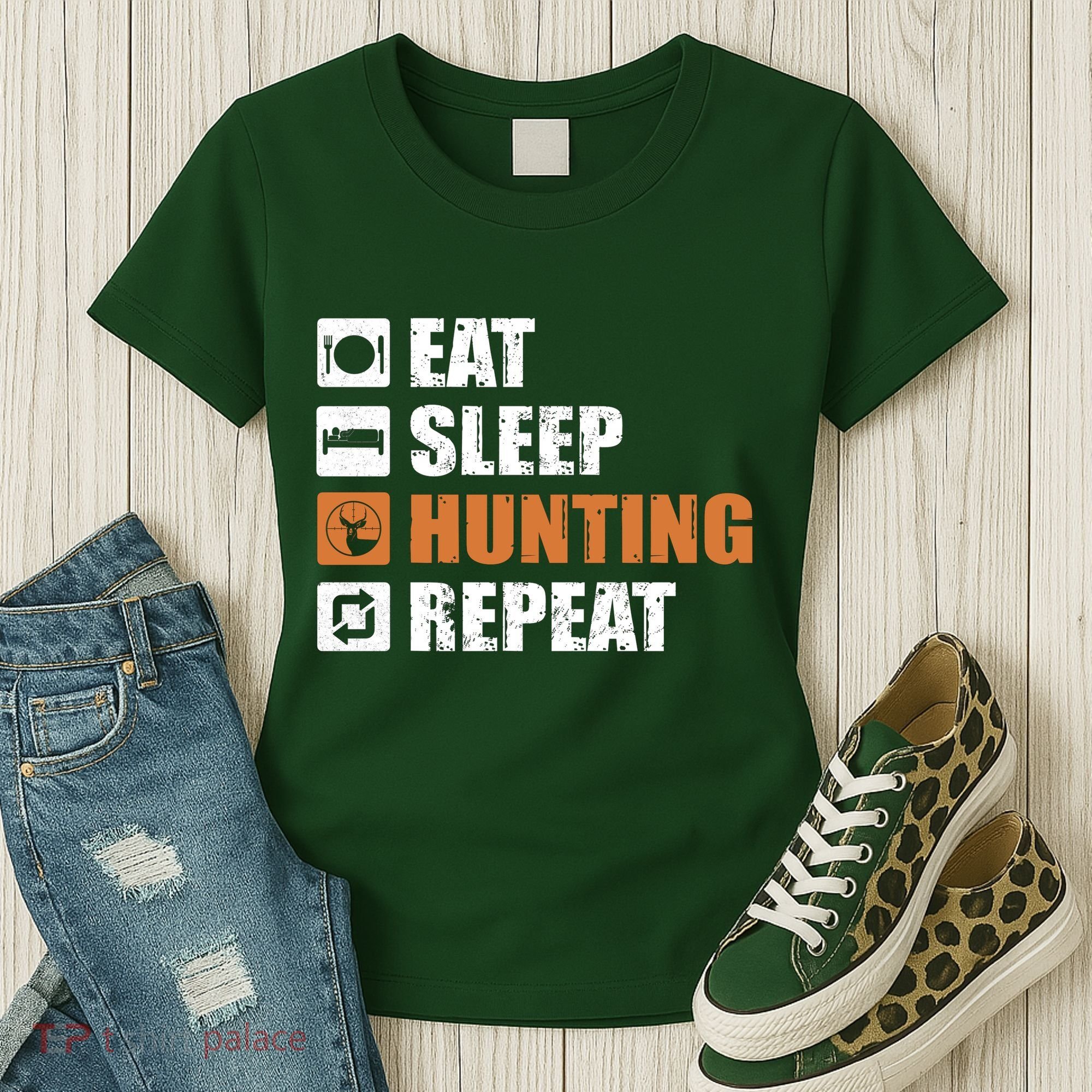 Eat Sleep Hunt Repeat Women's T-Shirt