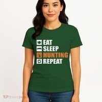 Eat Sleep Hunt Repeat Women's T-Shirt thumb 4