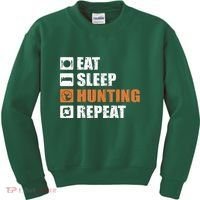 Eat Sleep Hunt Repeat Kids Sweatshirt thumb 0