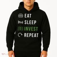 Eat Sleep Invest Repeat Hoodie thumb 2