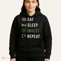 Eat Sleep Invest Repeat Hoodie thumb 5