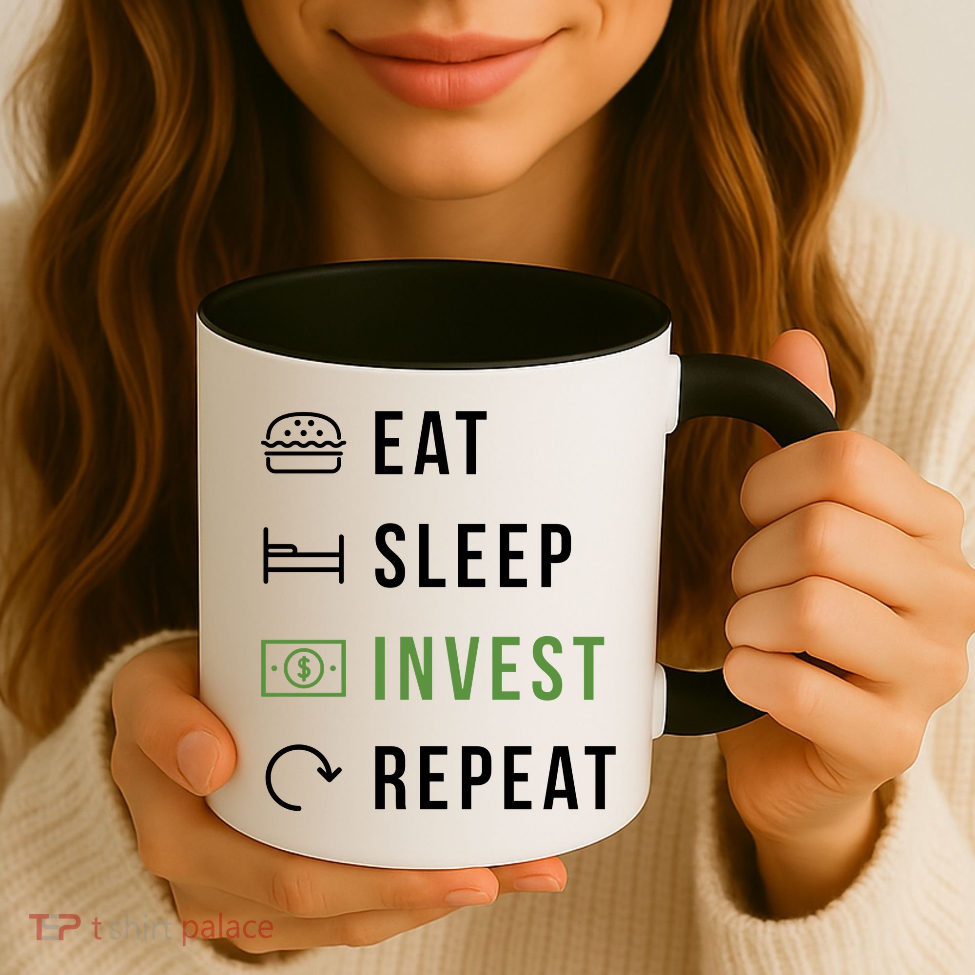 Eat Sleep Invest Repeat Coffee Mug