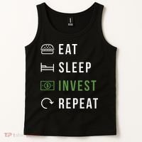 Eat Sleep Invest Repeat Tank Top thumb 2