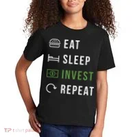Eat Sleep Invest Repeat Kids T-Shirt thumb 2