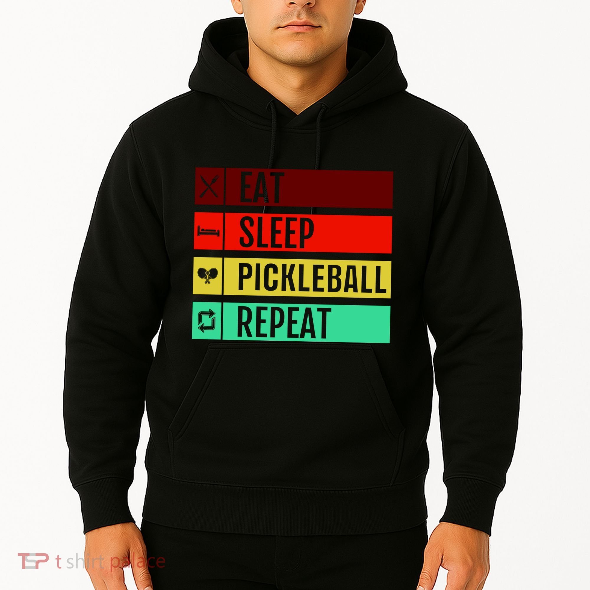 Eat Sleep Pickleball Repeat Hoodie