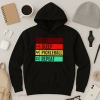 Eat Sleep Pickleball Repeat Hoodie thumb 3