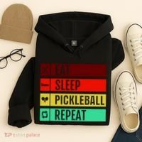Eat Sleep Pickleball Repeat Hoodie thumb 4