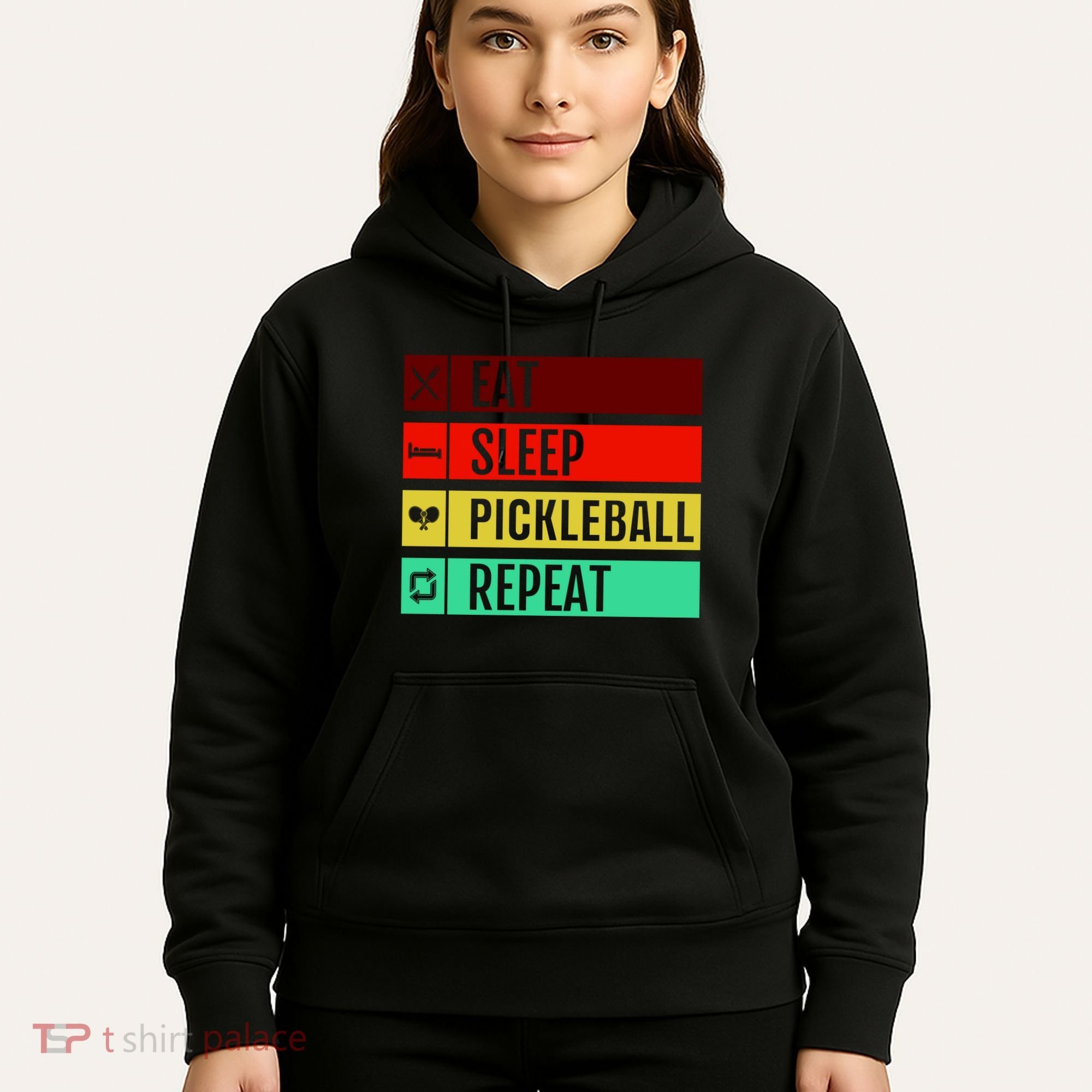 Eat Sleep Pickleball Repeat Hoodie