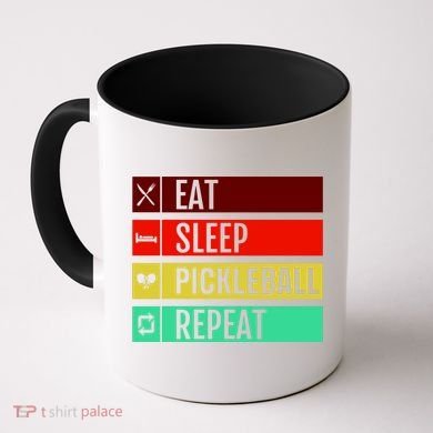 Eat Sleep Pickleball Repeat Coffee Mug
