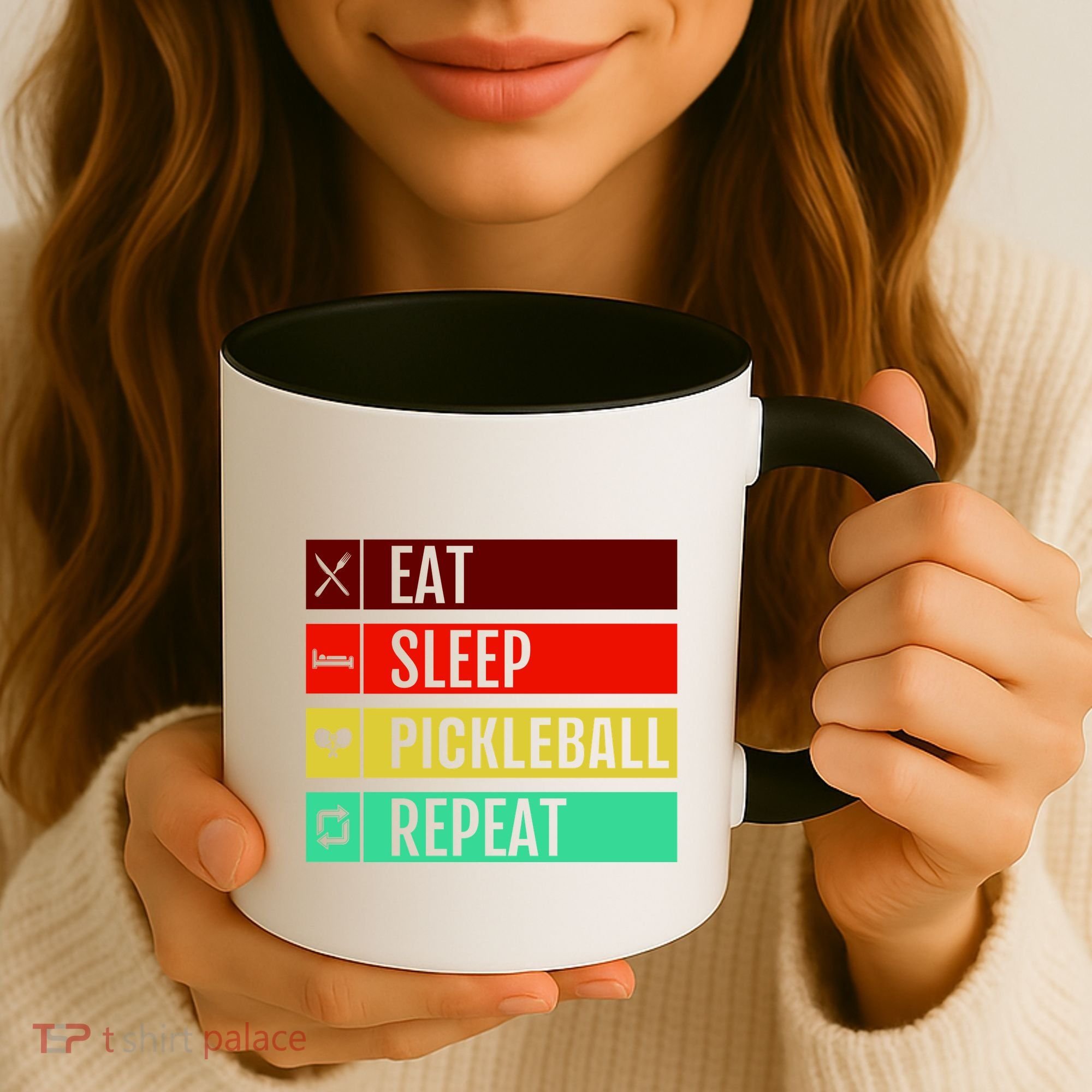 Eat Sleep Pickleball Repeat Coffee Mug