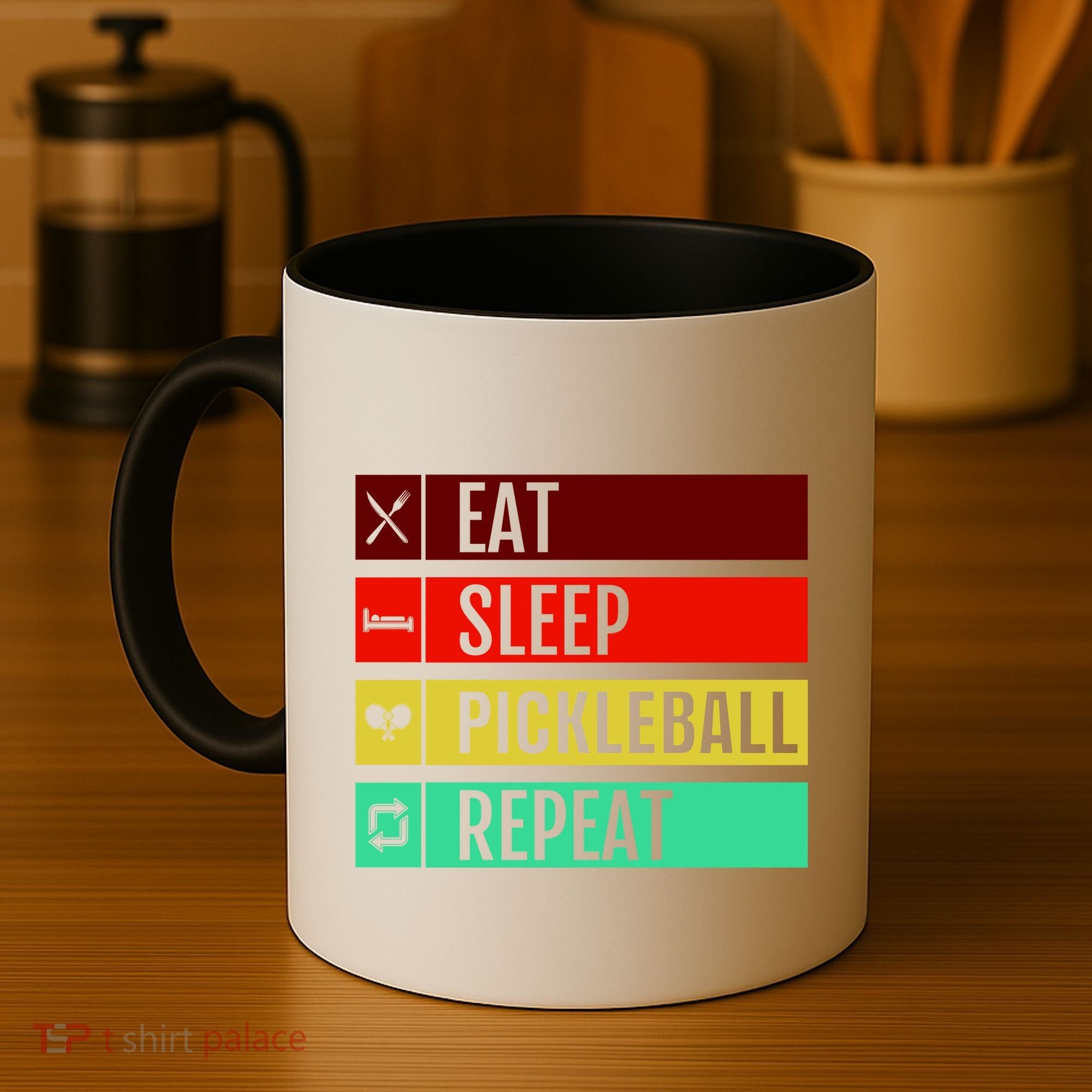 Eat Sleep Pickleball Repeat Coffee Mug