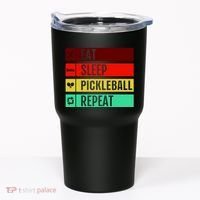 Eat Sleep Pickleball Repeat Tumbler thumb 0