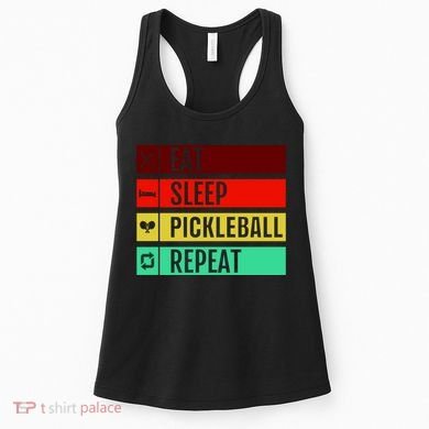 Eat Sleep Pickleball Repeat Women's Tank Top