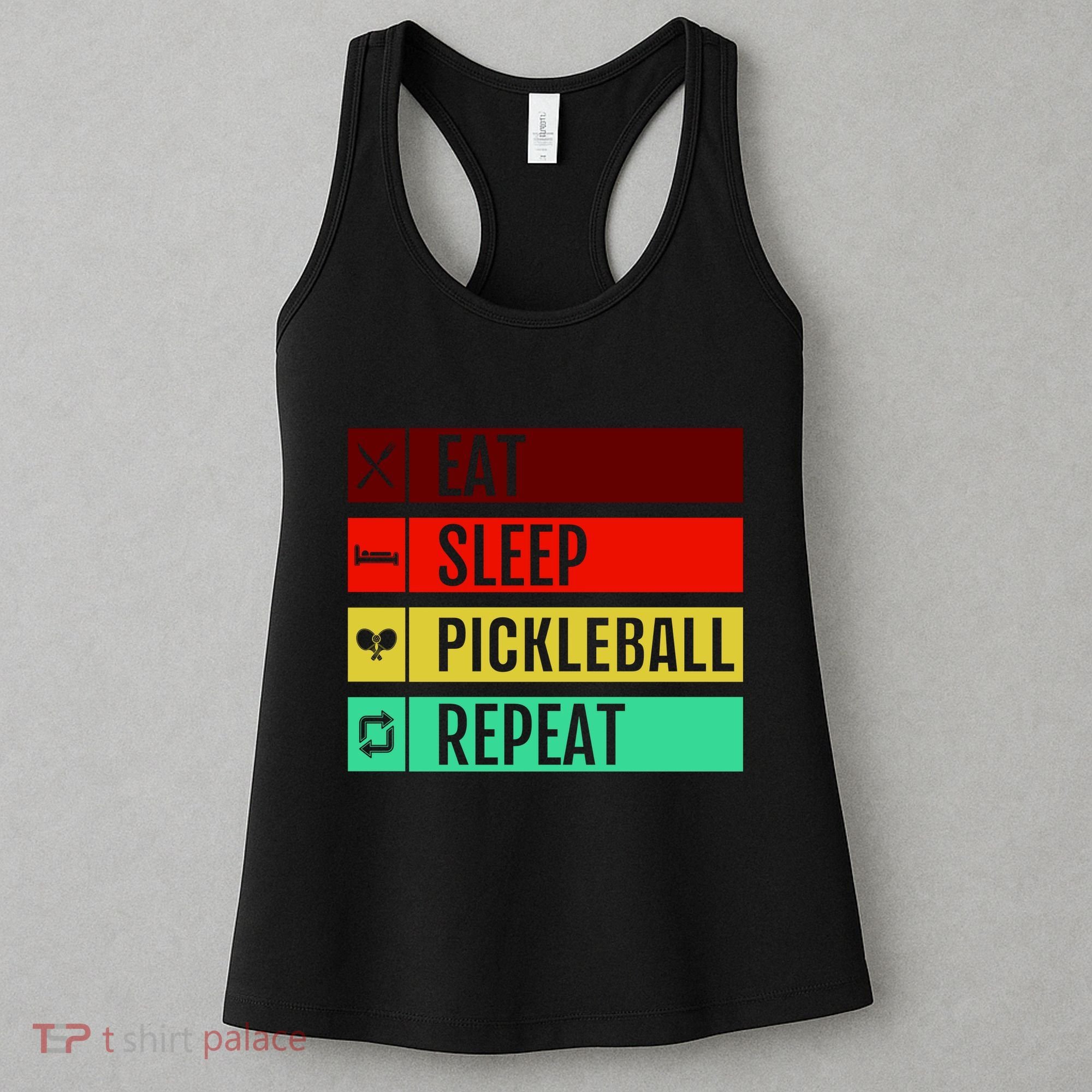 Eat Sleep Pickleball Repeat Women's Tank Top