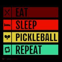 Eat Sleep Pickleball Repeat Toddler Hoodie thumb 2