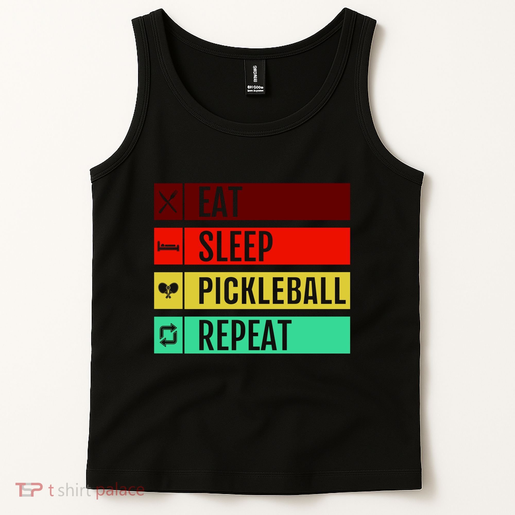 Eat Sleep Pickleball Repeat Tank Top