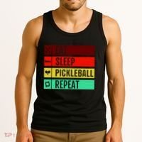 Eat Sleep Pickleball Repeat Tank Top thumb 3