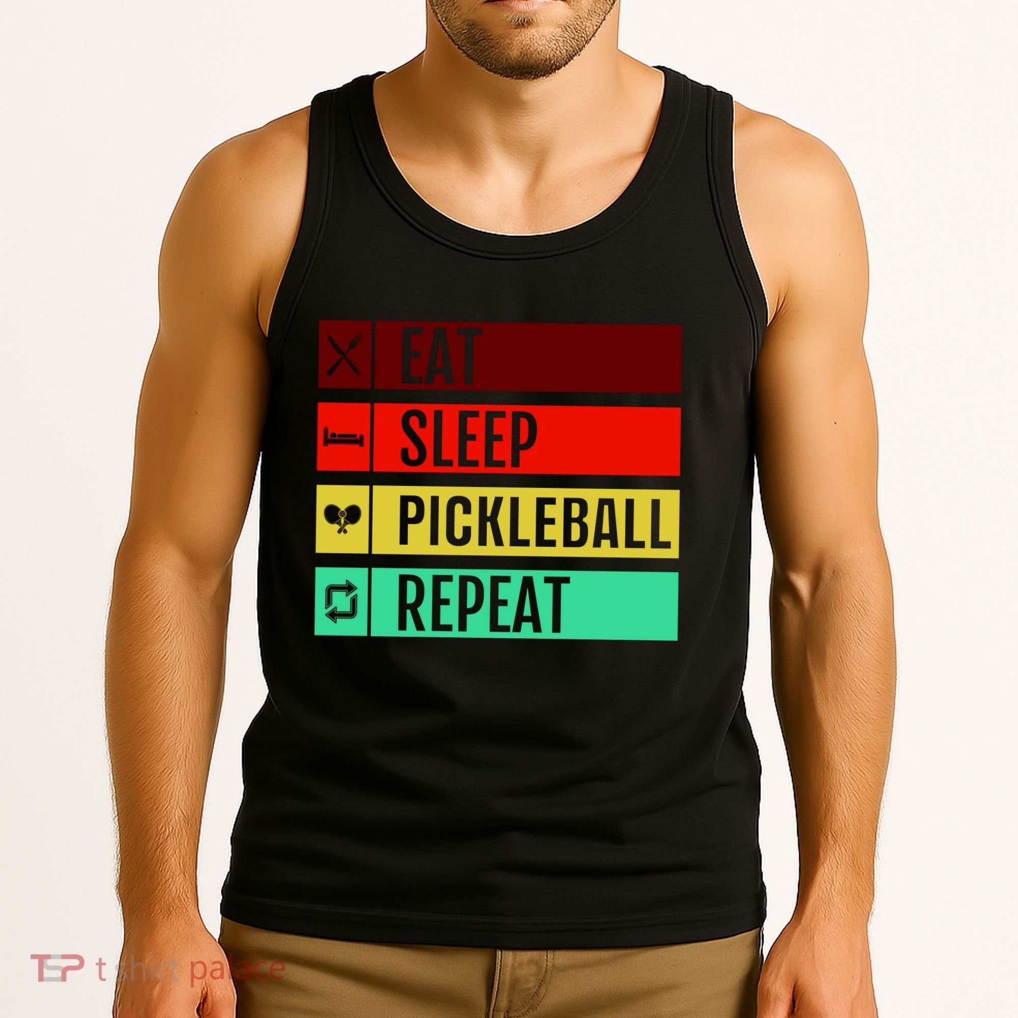 Eat Sleep Pickleball Repeat Tank Top