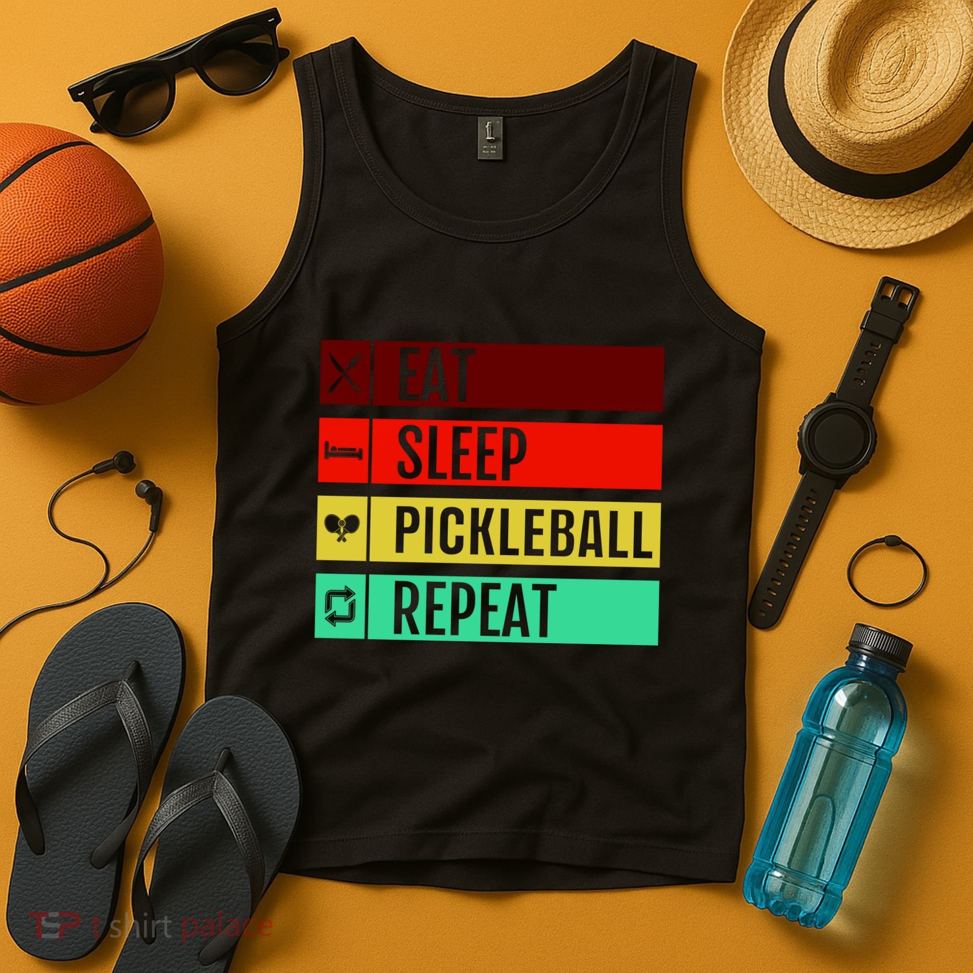 Eat Sleep Pickleball Repeat Tank Top