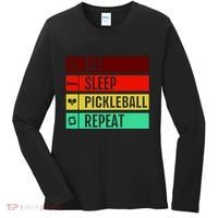Eat Sleep Pickleball Repeat Women's Long Sleeve Shirt thumb 0