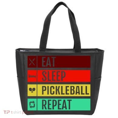 Eat Sleep Pickleball Repeat Tote Bag