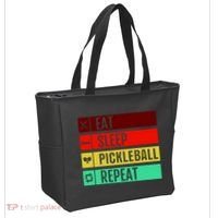 Eat Sleep Pickleball Repeat Tote Bag thumb 2