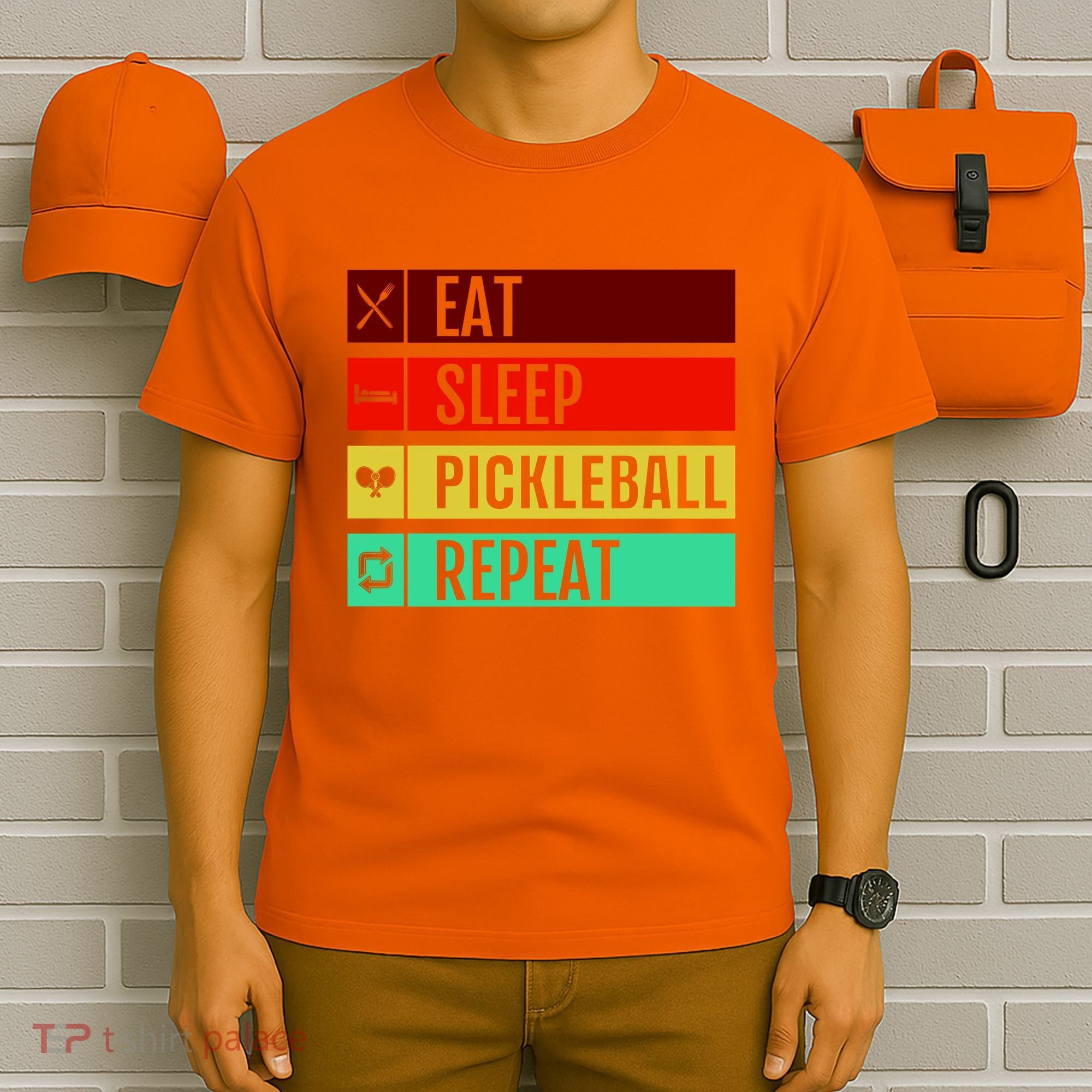 Eat Sleep Pickleball Repeat T-Shirt