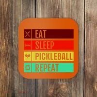 Eat Sleep Pickleball Repeat Coaster thumb 0