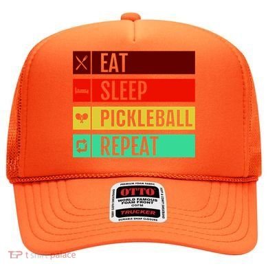 Eat Sleep Pickleball Repeat Hat