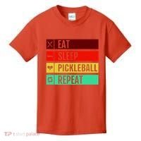 Eat Sleep Pickleball Repeat Kids T-Shirt thumb 0