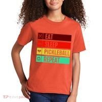 Eat Sleep Pickleball Repeat Kids T-Shirt thumb 2