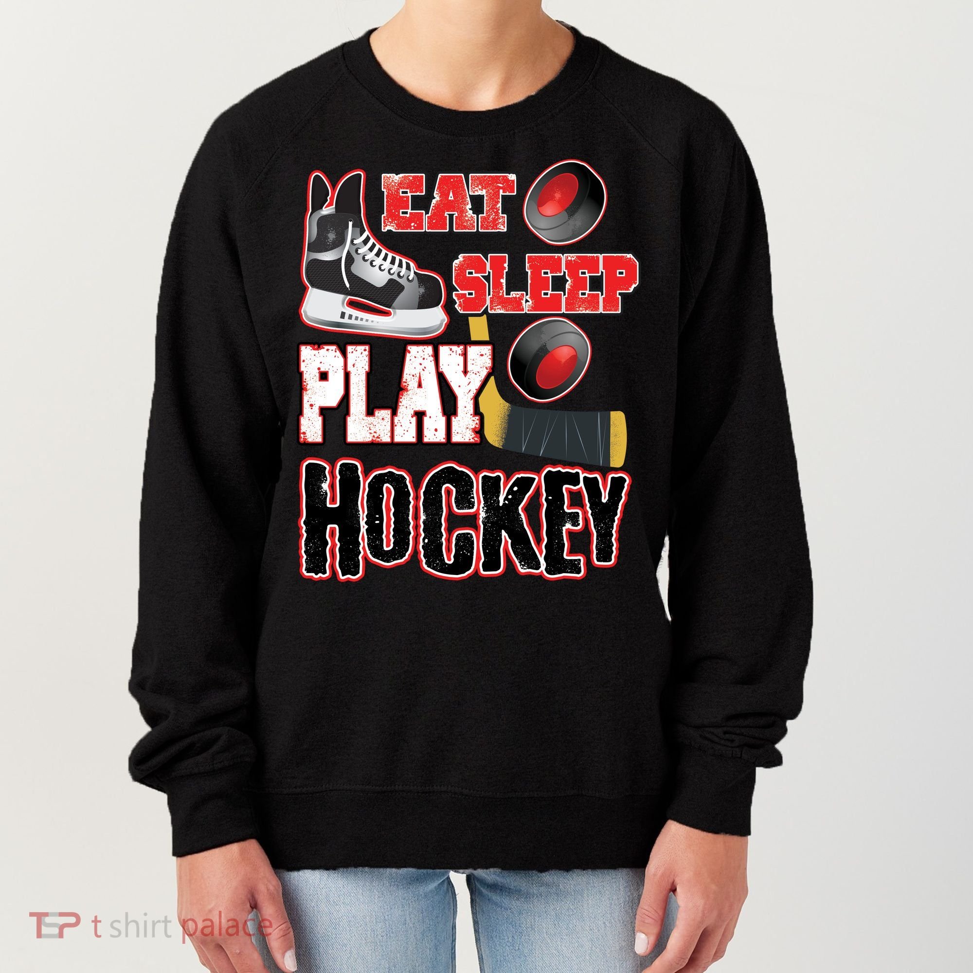 Eat Sleep Play Hockey Women's Sweatshirt