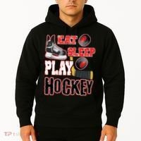 Eat Sleep Play Hockey Hoodie thumb 2