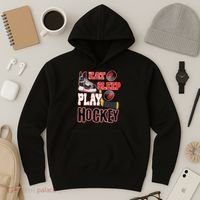 Eat Sleep Play Hockey Hoodie thumb 3