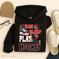 Eat Sleep Play Hockey Hoodie thumb 4
