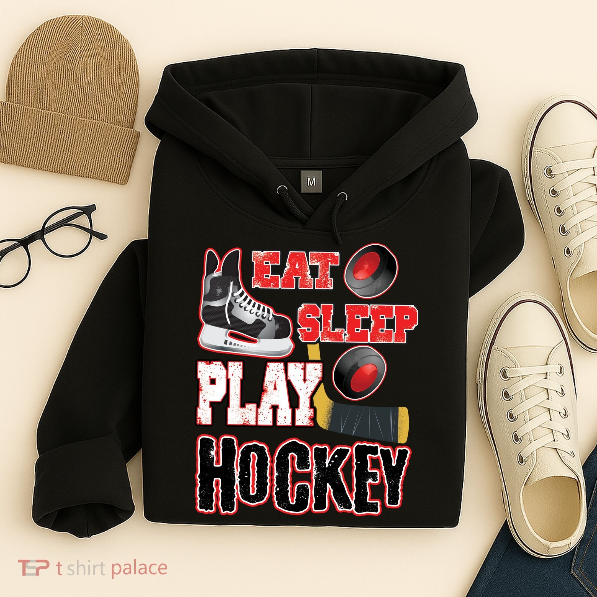 Eat Sleep Play Hockey Hoodie