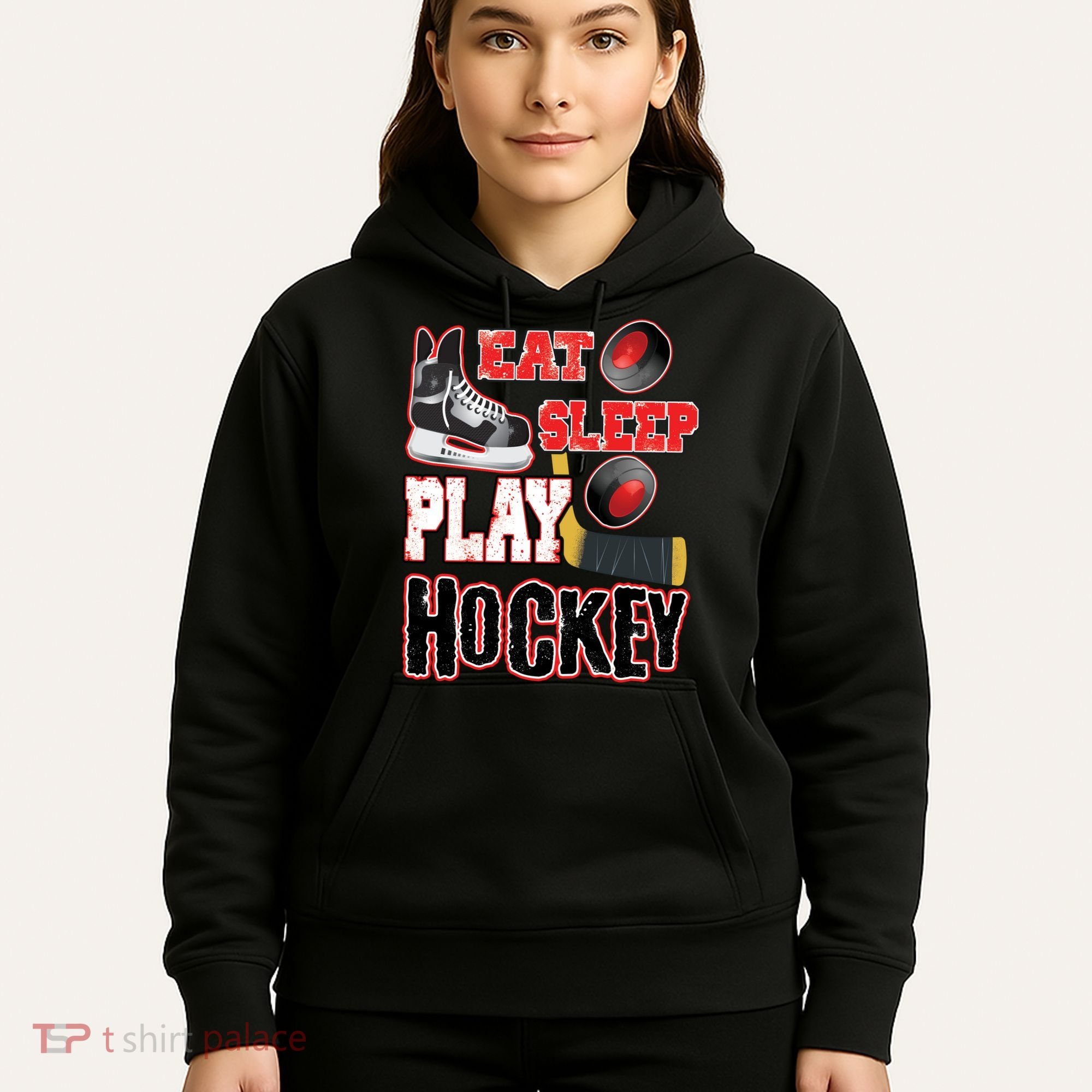 Eat Sleep Play Hockey Hoodie