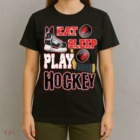 Eat Sleep Play Hockey T-Shirt thumb 4