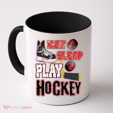 Eat Sleep Play Hockey Coffee Mug