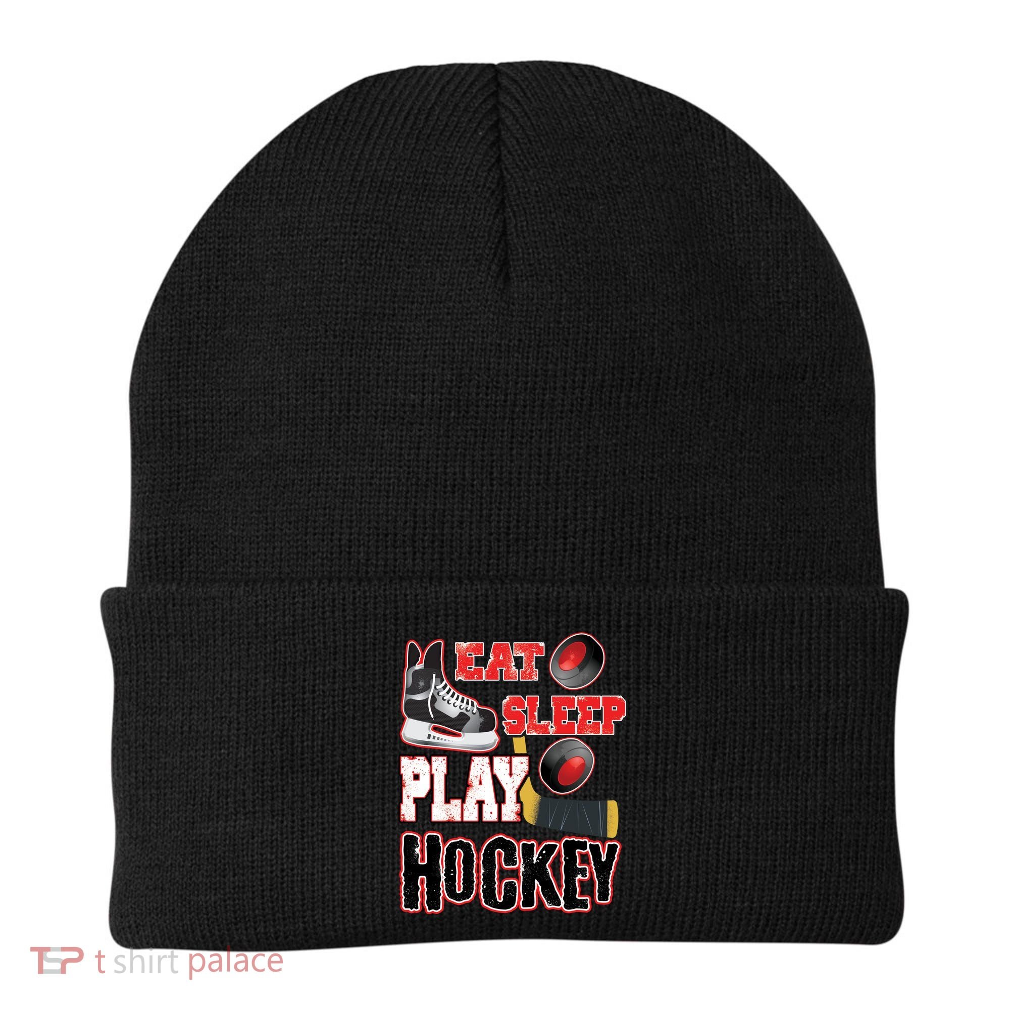 Eat Sleep Play Hockey Beanie