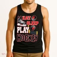 Eat Sleep Play Hockey Tank Top thumb 3