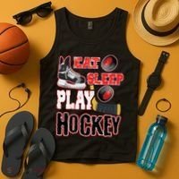 Eat Sleep Play Hockey Tank Top thumb 4
